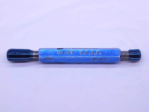 1/8 27 NPSF PIPE THREAD PLUG GAGE .125 .1250 GO NO GO P.D.'S = .3692 & .3727 2B - DW0898FC
