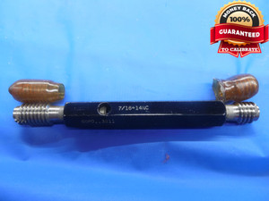 7/16 14 NC CATSTUD THREAD PLUG GAGE .4375 GO NO GO P.D.'S = .3911 & .3926 UNC