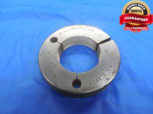 2.44 16 UNS 3A THREAD RING GAGE 2.440 NO GO ONLY P.D. = 2.3928 NS-3A 2.44"-16