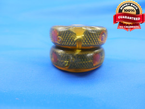 00 96 NS 2 THREAD RING GAGES #00 .047 GO NO GO P.D.'S = .0400 & .0393 UNS-2