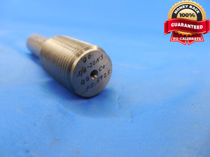 5/8 20 NS THREAD PLUG GAGE .625 GO ONLY P.D. = .5925 UNS 5/8"-20 QUALITY TOOL