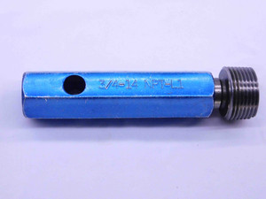 3/4 14 NPT L1 PIPE THREAD PLUG GAGE .75 .750 .7500 N.P.T. NATIONAL TAPER CHECK - 3414NPTL1P2