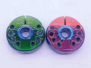 1/2 13 UNC 3A THREAD RING GAGES .5 .50 .500 GO NO GO P.D.'S = .4500 & .4463 - DW12245RDRL