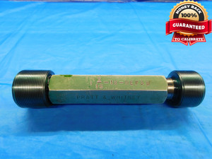 1 5/16 18 NEF 3B THREAD PLUG GAGE 1.3125 GO NO GO PD'S = 1.2764 & 1.2811 CHECK - DW1283RD