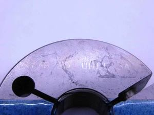 7/8 20 UNEF 3A THREAD RING GAGES .875 .8750 GO NO GO P.D.'S = .8425 & .8392 - DW1304RD