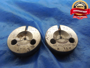 2 64 NS W THREAD RING GAGES #2 .086 GO NO GO P.D.'S = .0759 & .0753 UNS