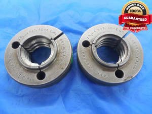 1 1/2 4 NA MOD LEFT HAND ACME THREAD RING GAGES 1.5 GO NO GO PD= 1.3450 & 1.3350
