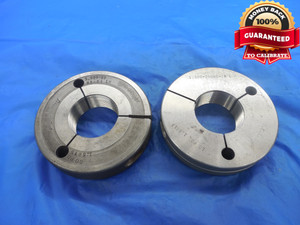 1.600 20 NS 2A LEFT HAND THREAD RING GAGES 1.6 GO NO GO PD'S = 1.5675 & 1.5613