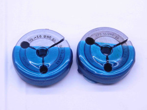 3/8 16 UNC 2A THREAD RING GAGES .375 .3750 GO NO GO P.D.'S = .3331 & .3287 CHECK - 38162AR1
