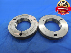 3 1/8 16 N 2A THREAD RING GAGES 3.125 GO NO GO P.D.'S = 3.0827 & 3.0771 UN-2A