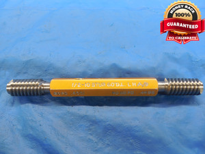 1/2 10 STUB 60 DEG. 2-STR LEFT HAND THREAD PLUG GAGE .5 GO NO GO = .4551 & .4496