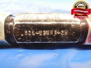 0.521 13 UNS 2B PREPLATE THREAD PLUG GAGE .521 GO NO GO P.D.'S = .4710 & .4775