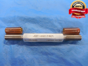 0.527 48 NS 3 SET THREAD PLUG GAGE .527 GO NO GO P.D.'S = .5135 & .5113 CHECK