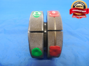 1 1/4 5 NA MOD LEFT HAND ACME THREAD RING GAGES 1.25 5.0 GO NO GO= 1.1100 1.1000