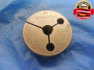 3/8 20 UNS 3A THREAD RING GAGE .375 GO ONLY P.D. = .3425 NS-3A 3/8"-20 TOOL
