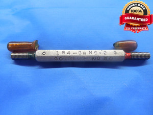 8 36 NS 2 THREAD PLUG GAGE #8 .164 GO NO GO P.D.'S = .1473 & .1496 UNS-2 TOOL