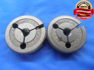 5/16 18 NS SPECIAL THREAD RING GAGES .3125 GO NO GO P.D.'S = .2652 & .2612 UNS