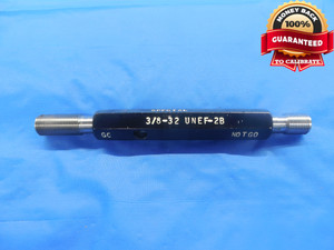 3/8 32 UNEF 2B SPECIAL THREAD PLUG GAGE .375 GO NO GO P.D.'S = .3556 & .3591