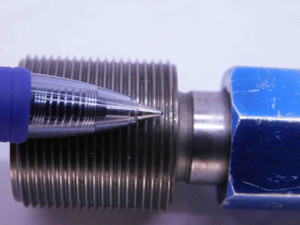 1" 20 UNEF 2B THREAD PLUG GAGE 1.0 1.00 1.000 GO NO GO P.D.'S = .9675 & .9734 - DW2316BU