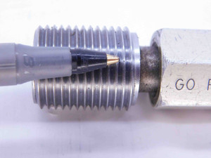 3/4 16 UNF 2B THREAD PLUG GAGE .75 .750 .7500 GO NO GO P.D.'S = .7094 & .7159 - 34162BP2