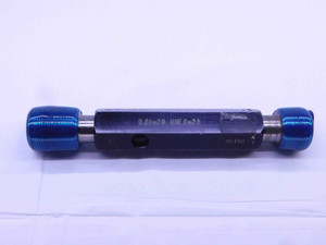 7/8 20 UNEF 2B THREAD PLUG GAGE .875 .8750 GO NO GO P.D.'S = .8425 & .8482 CHECK - CS7227NTRL