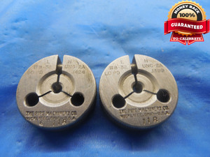 8 32 UNC 2A LEFT HAND THREAD RING GAGES #8 .164 GO NO GO P.D.'S = .1428 & .1399