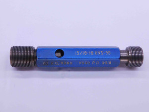 BUDGET 15/16 16 UNS 3B THREAD PLUG GAGE .9375 GO NO GO PDS= .8969 & .9018 CHECK - 1516163BP1