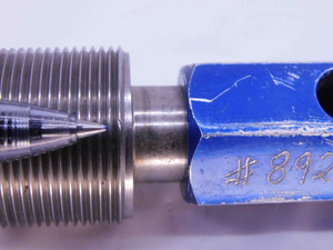 1 1/8 18 UNEF 3B LEFT HAND THREAD PLUG GAGE 1.125 GO NO GO PDS= 1.0889 & 1.0935 - DW2536RD