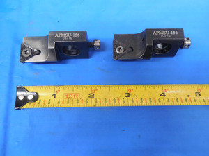 2PCS LOT OF USED APMSU-156 03/16 CARBIDE INSERT CARTRIDGES APMSU 156 CNC TOOLING
