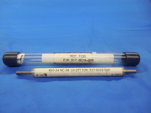 SHOPMADE 10 24 NC 3B LEFT HAND THREAD PLUG GAGE .190 GO NO GO PDS = .1627 .1661