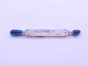 10 24 NC 2 THREAD PLUG GAGE #10 .190 .1900 GO NO GO P.D.'S = .1629 & .1662 UNC-2 - SD0264