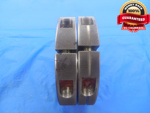 2 9/16 12 UNF 3A THREAD RING GAGES 2.5625 GO NO GO P.D.'S = 2.5084 & 2.5038