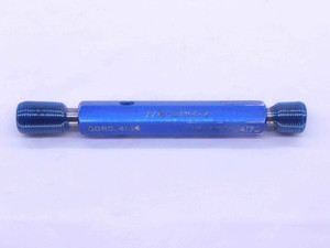 7/16 27 NS 2 THREAD PLUG GAGE .4375 GO NO GO P.D.'S = .4134 & .4170 INSPECTION - DW2964BU