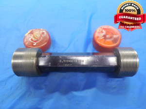 1.700 14 UNS 1B THREAD PLUG GAGE 1.7 GO NO GO P.D.'S = 1.6536 & 1.6645 NS-1B