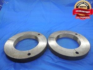 5" 12 N BUTT-3 BUTTRESS THREAD RING GAGES 5.0 GO NO GO P.D.'S = 4.9443 & 4.9387