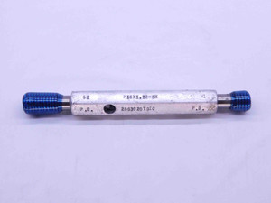 M10 X 1.5 6H METRIC THREAD PLUG GAGE 10 GO NO GO P.D.'S = 9.026 & 9.206 CHECK - DW3130BU