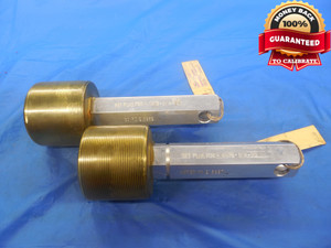 2 7/16 16 N 2A SET THREAD PLUG GAGE 2.4375 GO NO GO P.D.'S = 2.3952 & 2.3897 - DW3243RD