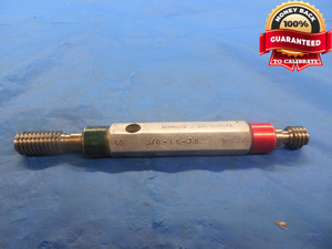 3/8 16 3B THREAD PLUG GAGE .375 GO NO GO P.D.'S = .3344 & .3387 3/8"-16 TOOL - DW3319RD