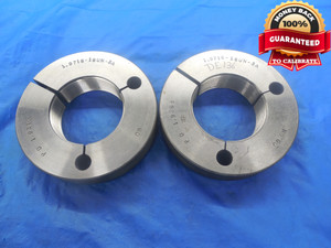1.9716 16 UN 3A THREAD RING GAGES GO NO GO P.D.'S = 1.9310 & 1.9268 N-3A TOOL - DW3482RD