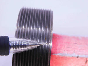 2 1/2 16 UN 3B THREAD PLUG GAGE 2.5 2.50 2.500 GO NO GO P.D.'S = 2.4594 & 2.4648 - BM1312PPRL