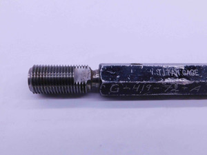M16 X 1.5 6H METRIC THREAD PLUG GAGE 16 GO NO GO P.D.'S = 15.026 & 15.216 CHECK - M16156HP1