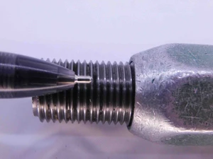 M16 X 1.5 6H METRIC THREAD PLUG GAGE 16 GO NO GO P.D.'S = 15.026 & 15.216 CHECK - M16156HP1