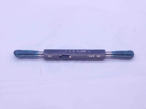 M5 X .8 6g METRIC SET THREAD PLUG GAGE 5 0.8 GO NO GO P.D.'S = 4.456 & 4.361 - DW3857BU