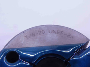 7/8 20 UNEF 2A THREAD RING GAGES .875 .8750 GO NO GO P.D.'S = .8412 & .8368 - 78202AR1