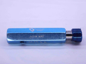 1/2 14 NPT L1 VERMONT PIPE THREAD PLUG GAGE .5 .50 .500 .5000 N.P.T. NATIONAL - DW9109HXRL
