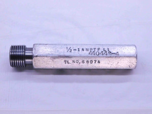1/2 14 NPTF L1 PIPE THREAD PLUG GAGE .5 .50 .500 .5000 N.P.T.F. DRYSEAL TAPER - DW4204RD