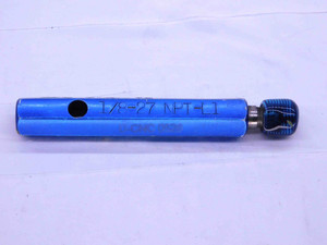 1/8 27 NPT L1 PIPE THREAD PLUG GAGE .125 .1250 N.P.T. NATIONAL TAPER INSPECTION - 1827NPTL1P2