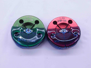 0 80 UNF 2A THREAD RING GAGES #0 .060 .0600 GO NO GO P.D.'S = .0514 & .0496 - DW4333BU