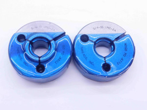 3/4 10 UNC 2A THREAD RING GAGES .75 .750 .7500 GO NO GO P.D.'S = .6832 & .6773 - DW4336BU