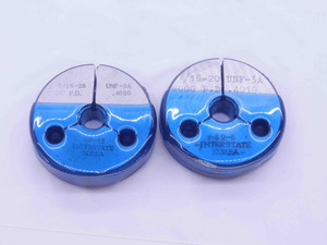 7/16 20 UNF 3A THREAD RING GAGES .4375 GO NO GO P.D.'S = .4050 & .4019 CHECK - DW4356BU